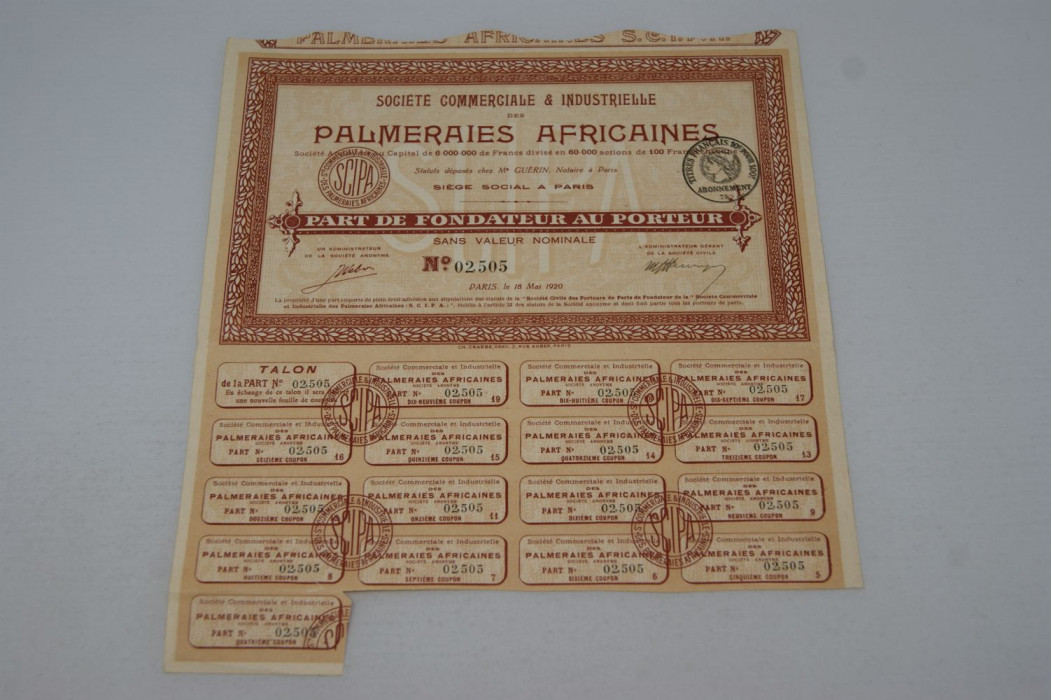 Société commerciale et industrielle des Palmeraies Africaines