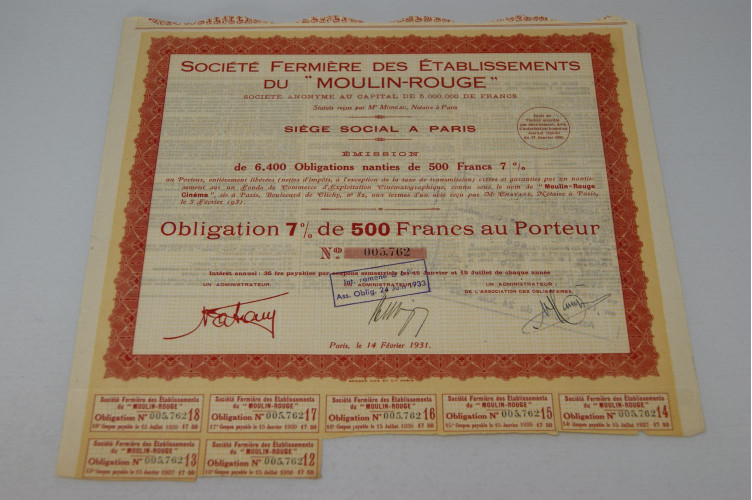 Société fermière des établissements de Moulin-Rouge