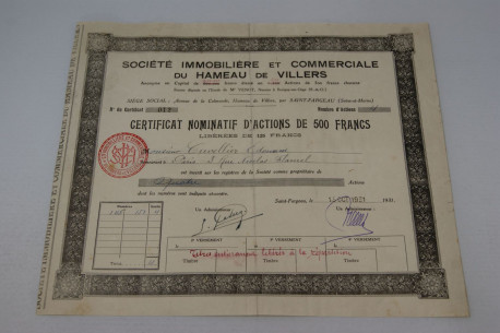 Société immobilière et commerciale du Hameau de Villers