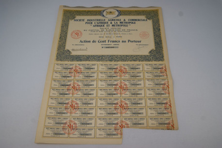 Société industrielle agricole et commerciale pour l'Afrique et la Métropole Afrique et Métropole
