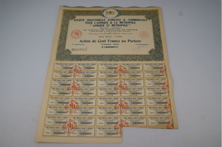 Société industrielle agricole et commerciale pour l'Afrique et la Métropole Afrique et Métropole