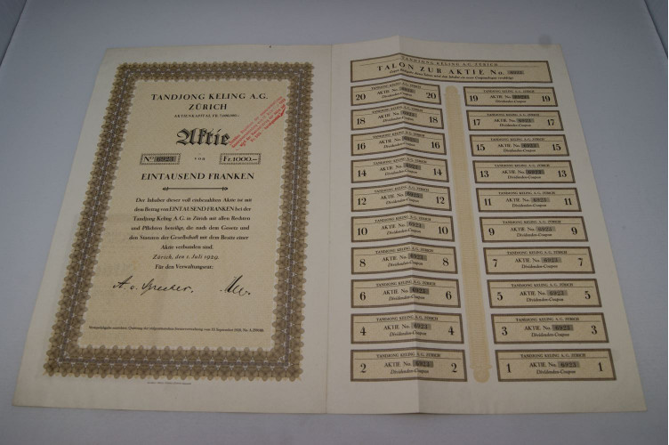 Tandjong Keling A.G. Zürich