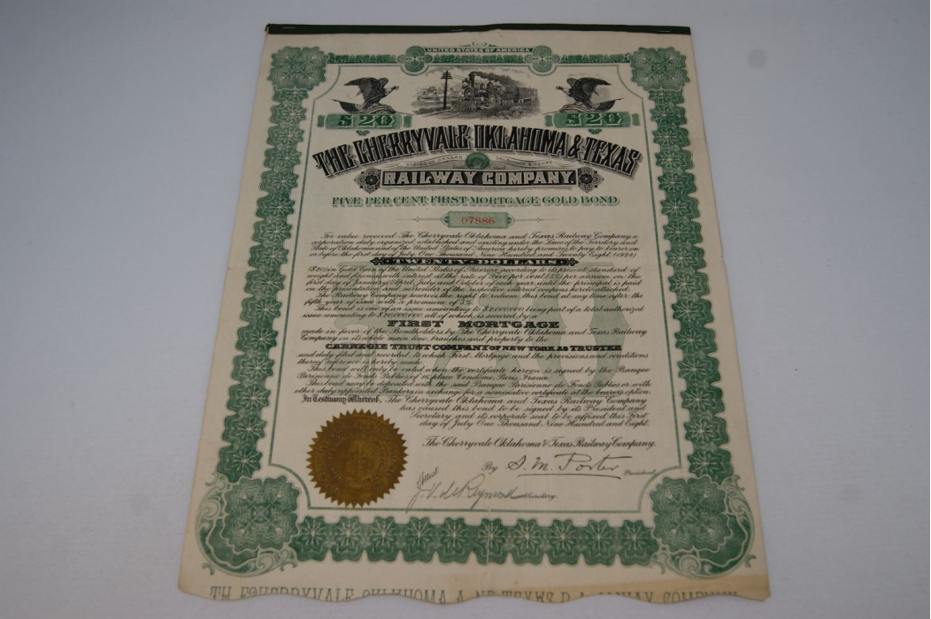 The Cherryvale Oklahoma & Texas Railway Company