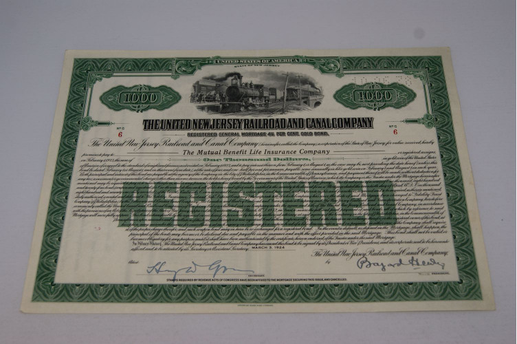 The United New Jersey railroad and canal company