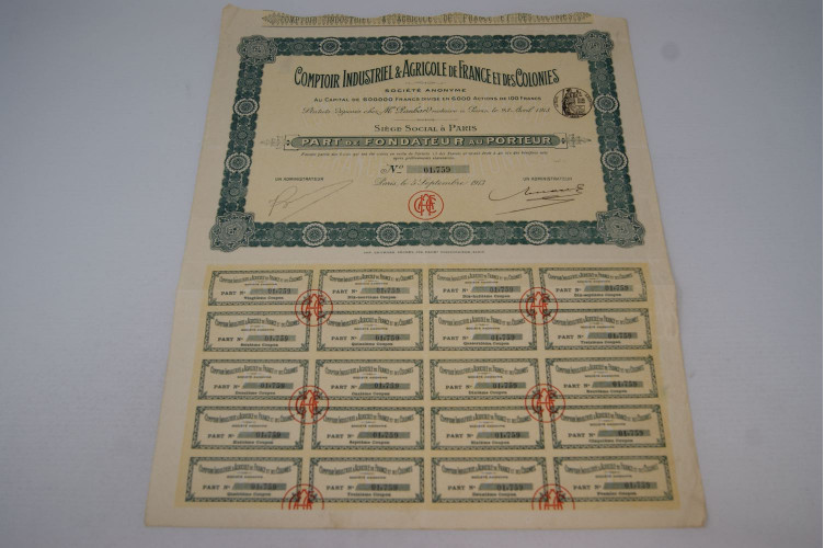 Comptoir industriel & agricole de France et des Colonies