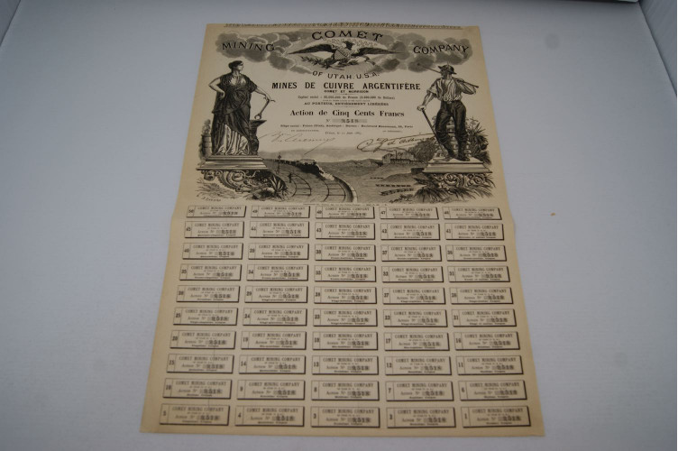 Mining Comet Company of Utah U.S.A