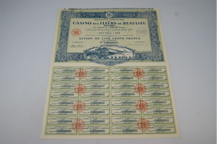 Société anonyme des Casinos des Fleurs de Beaulieu