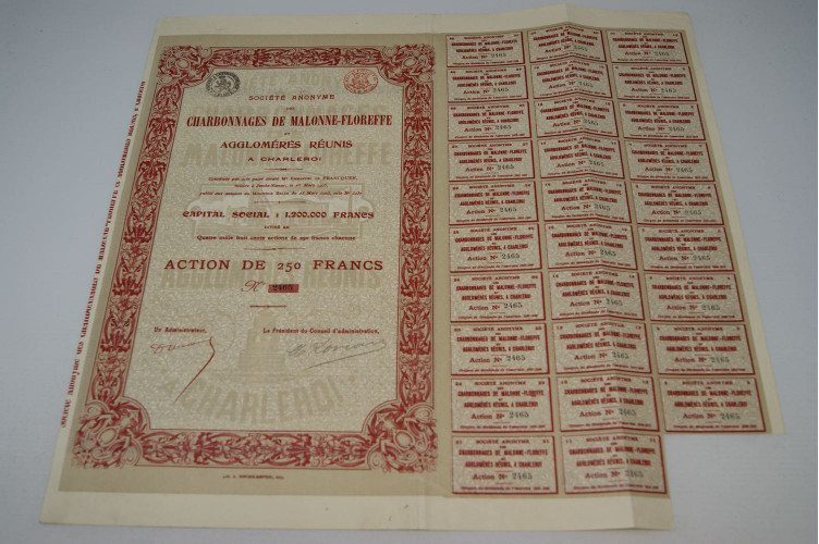 Société anonyme des charbonnages de Malonne-Floreffe et Agglomérés réunis