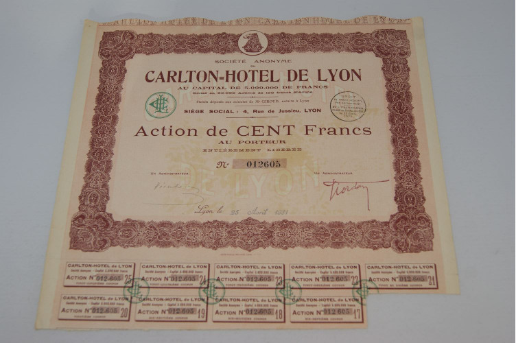 Société anonyme du Carlton-Hotel de Lyon