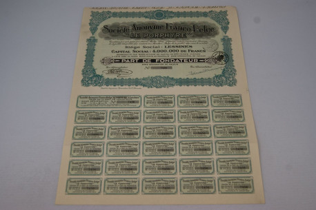 Société anonyme franco-belge Le Porphyre