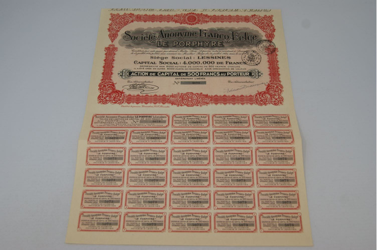 Société anonyme franco-belge Le Porphyre