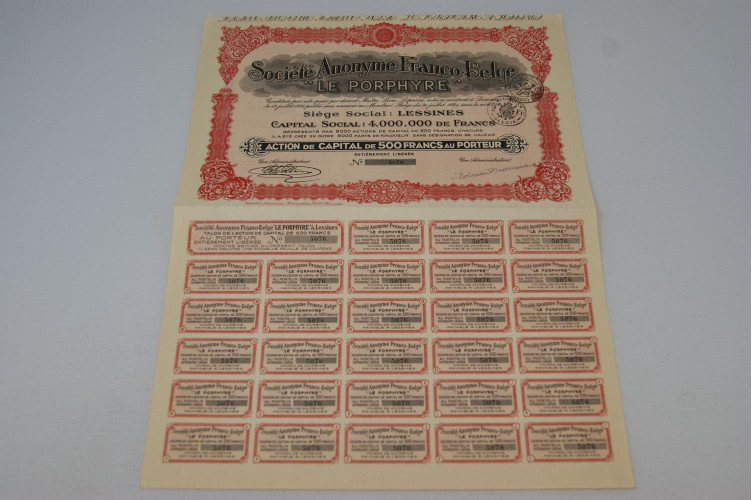 Société anonyme franco-belge Le Porphyre