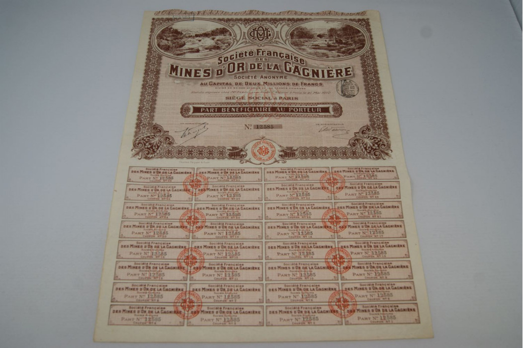 Société française des mines d'or de la Gagnière