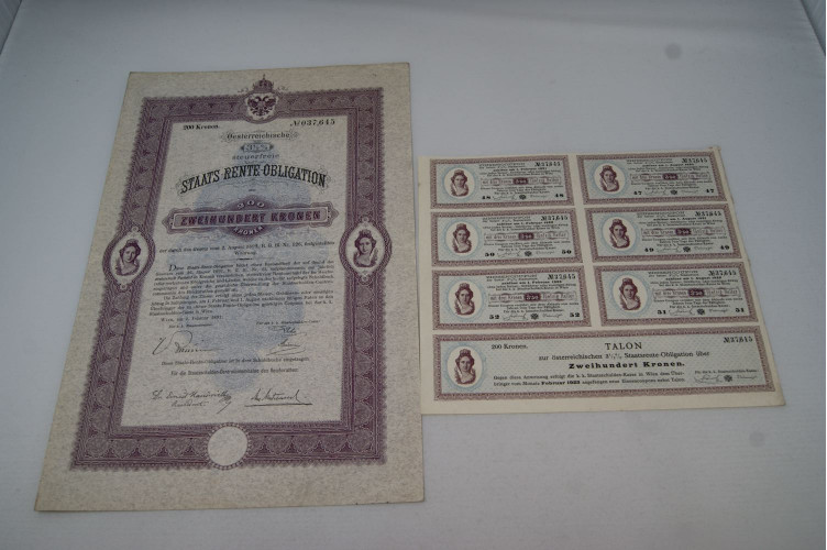 Staats-Rente-Obligation Zweihundert...