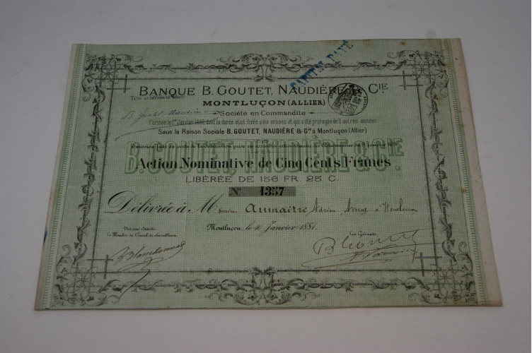 Banque B. Goutet Naudière & Cie