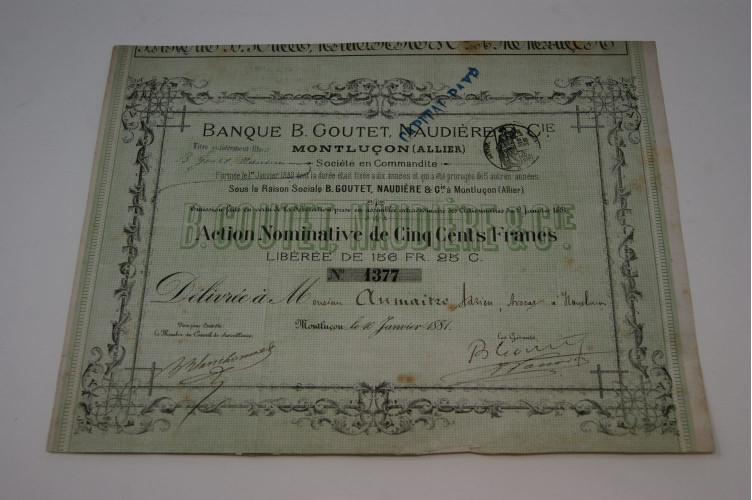 Banque B. Goutet Naudière & Cie