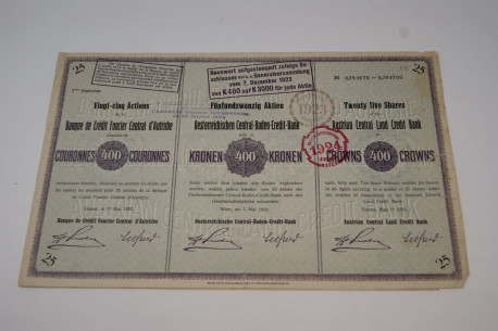 Banque de crédit foncier central d'Autriche