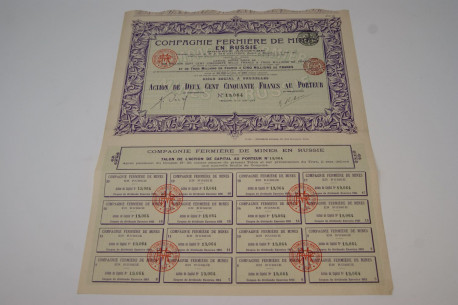 Compagnie fermière de mines en Russie