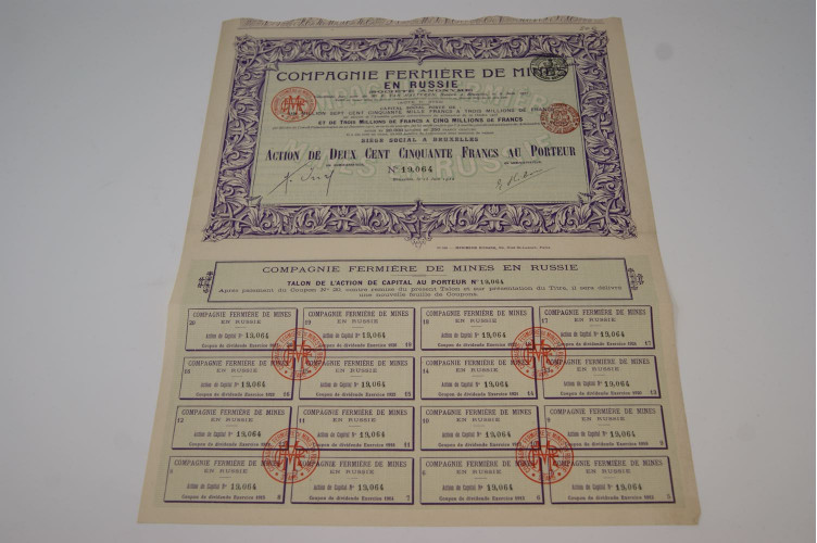 Compagnie fermière de mines en Russie