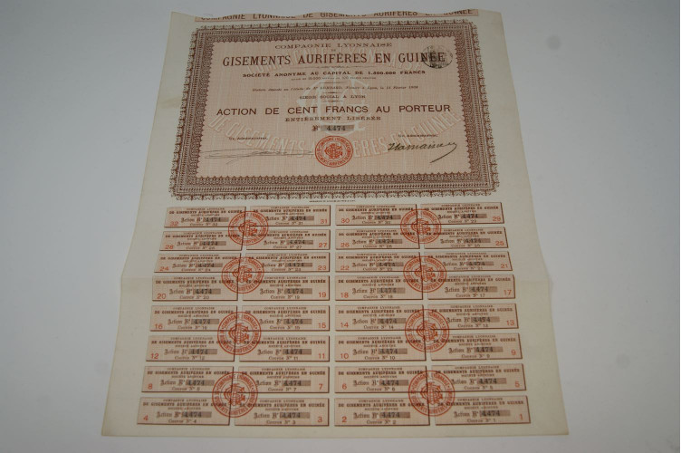Compagnie lyonnaise de gisements aurifères en Guinée