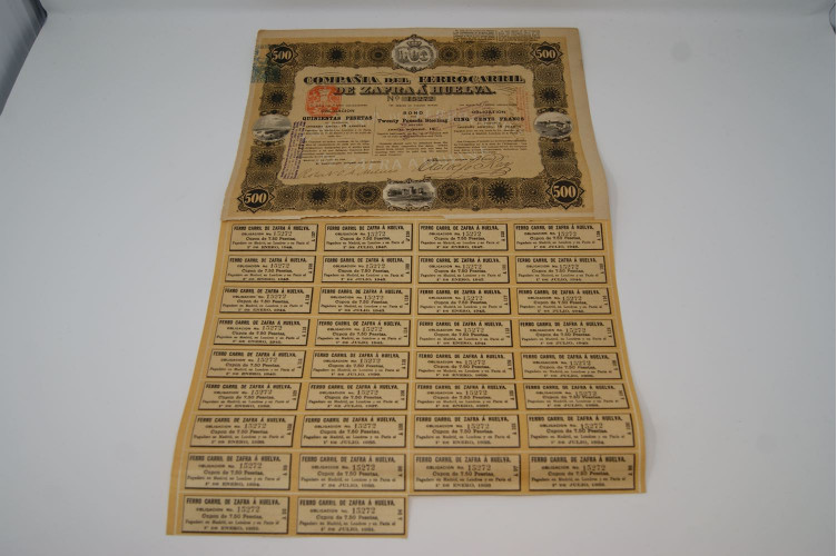 Compañia del ferrocarril de Zafra a...