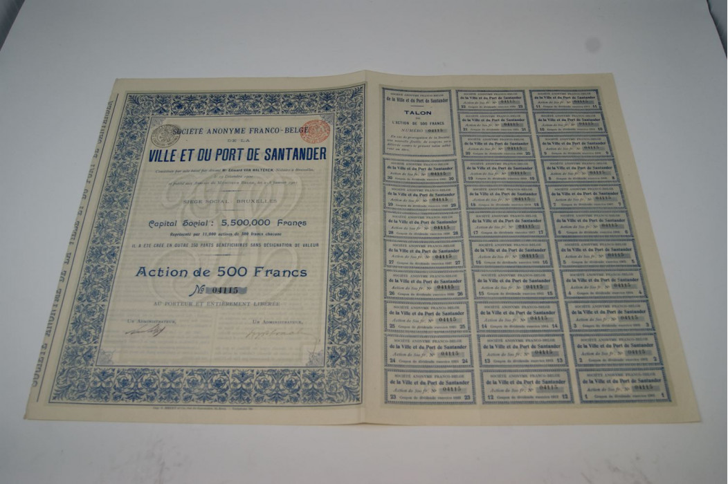 Société anonyme franco-belge de la ville et du port de Santander