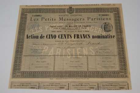 Société anonyme Les Petits Messagers Parisiens