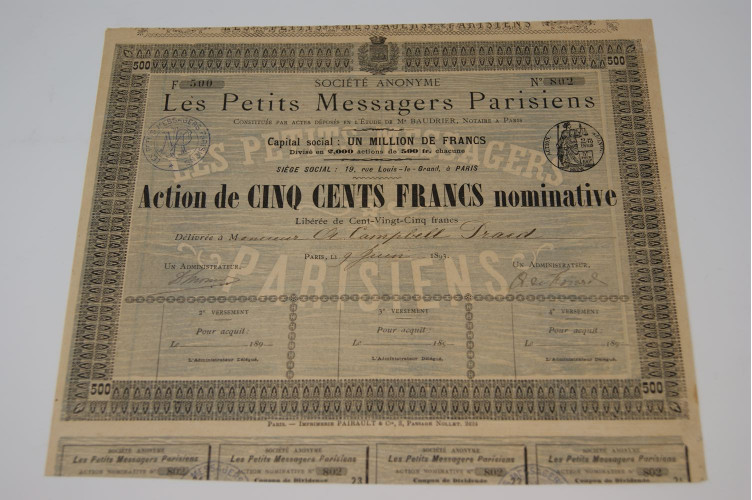 Société anonyme Les Petits Messagers Parisiens