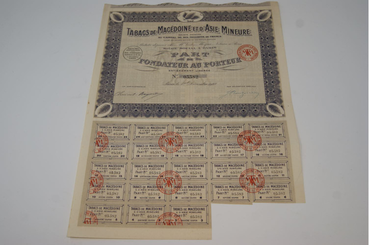 Tabacs de Macédoine et d'Asie Mineure