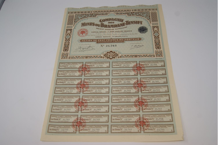 Compagnie des mines du Bramrane Tensift