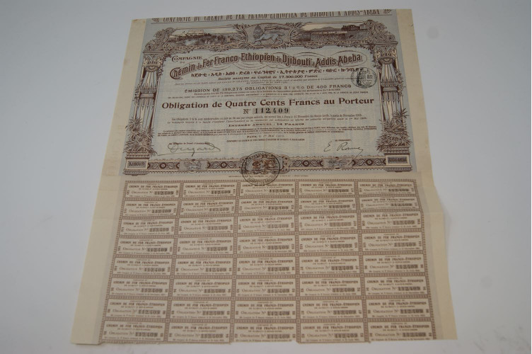 Compagnie du chemin de fer franco-éthiopien de Djibouti à Addis Abeba