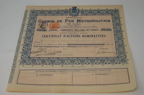 Compagnie du chemin de fer métropolitain de Paris