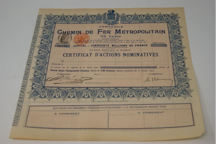 Compagnie du chemin de fer métropolitain de Paris