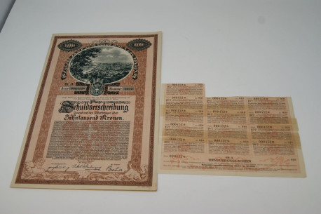 Emprunt de 5% de la capitale de Fédération de Vienne (Autriche)