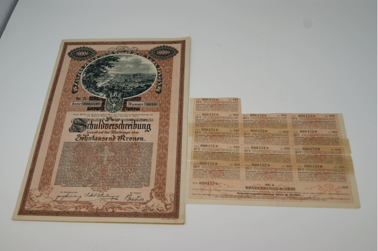 Emprunt de 5% de la capitale de Fédération de Vienne (Autriche)