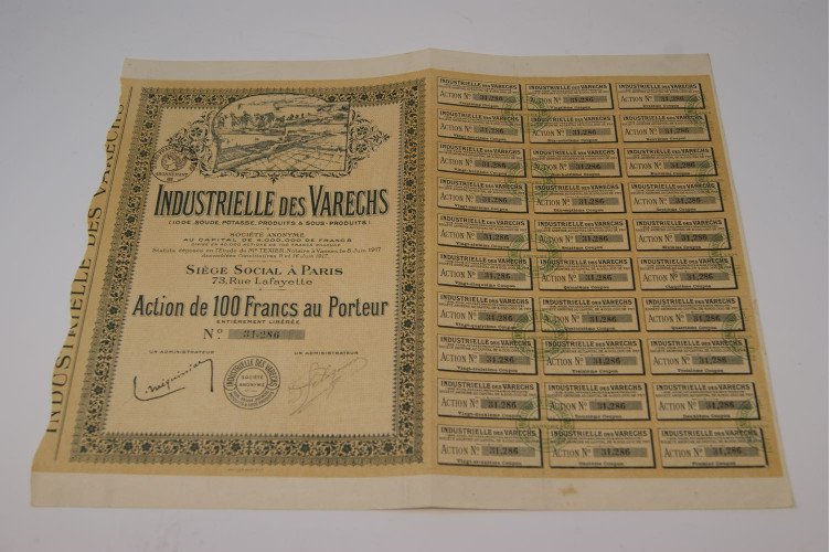 Industrielle des Varechs