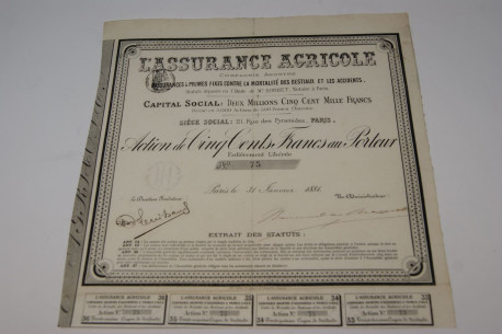 L'assurance agricole