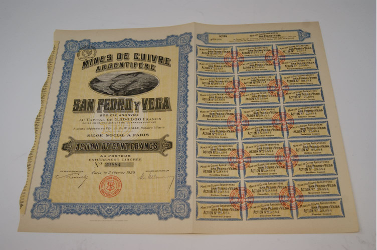 Mines de cuivre argentifère San Pedro y Vega