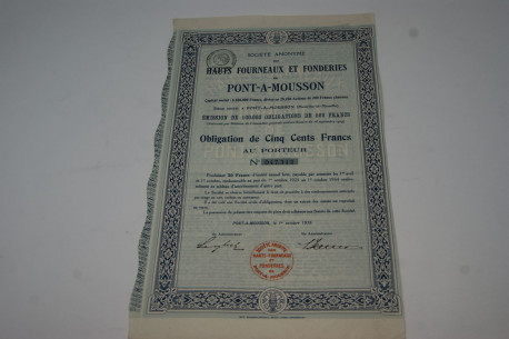 Société anonyme des hauts fourneaux et fonderies de Pont-a-Mousson