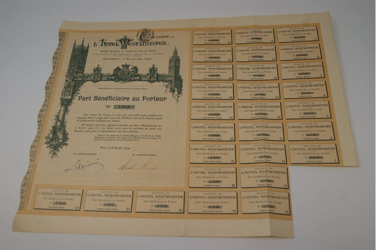 Société de l'Hotel Westminster