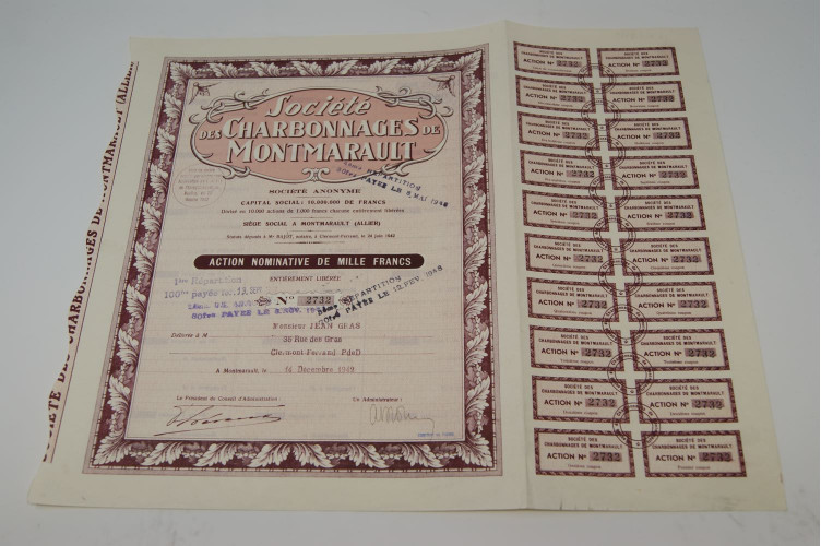 Société des charbonnages de Montmarault