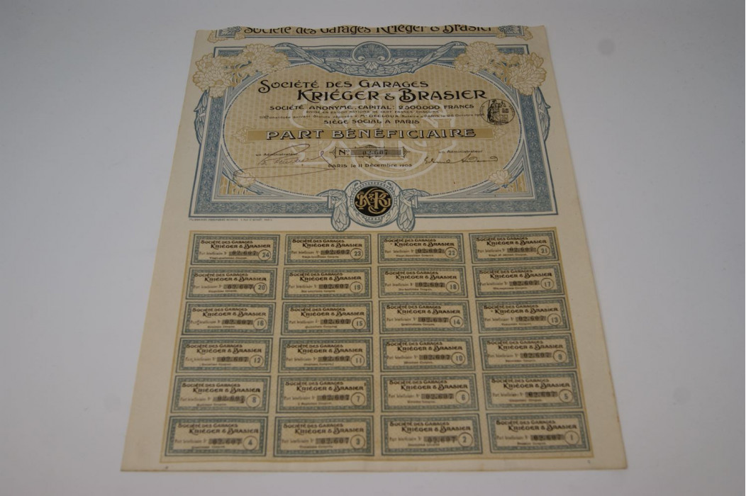 Société des garages Kriéger & Brasier