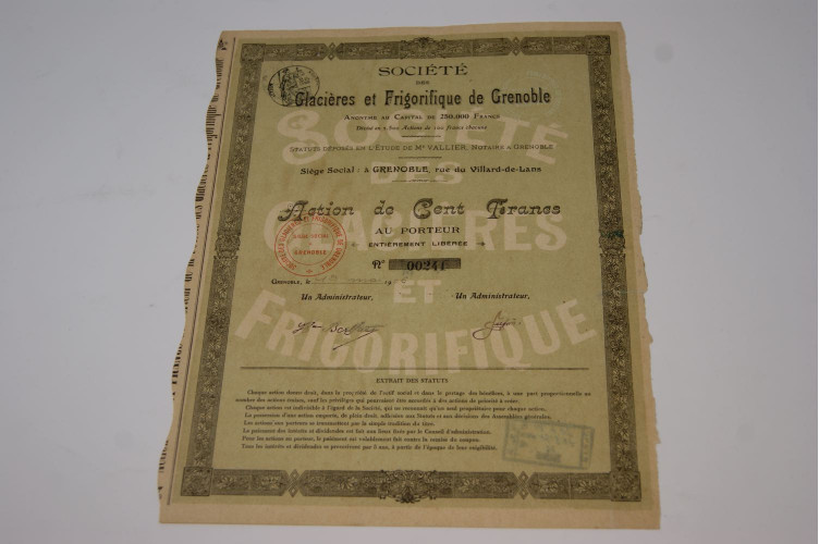 Société des glacières et frigorifique de Grenoble