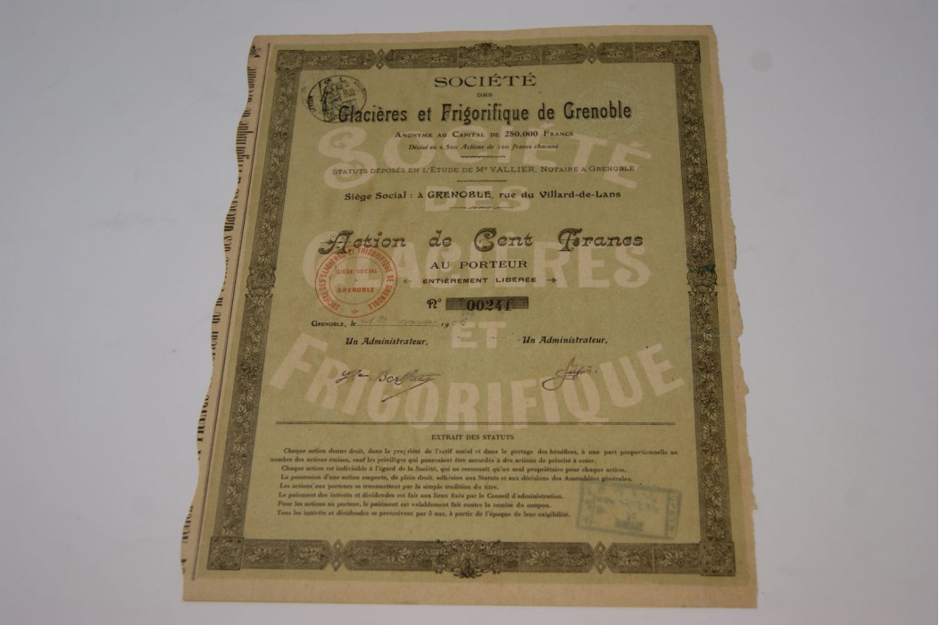 Société des glacières et frigorifique de Grenoble