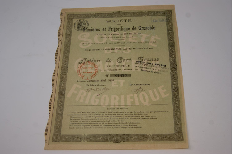 Société des glacières et frigorifique...