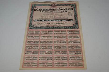 Société française de cinématographie et de photographie films en couleurs Keller-Dorian