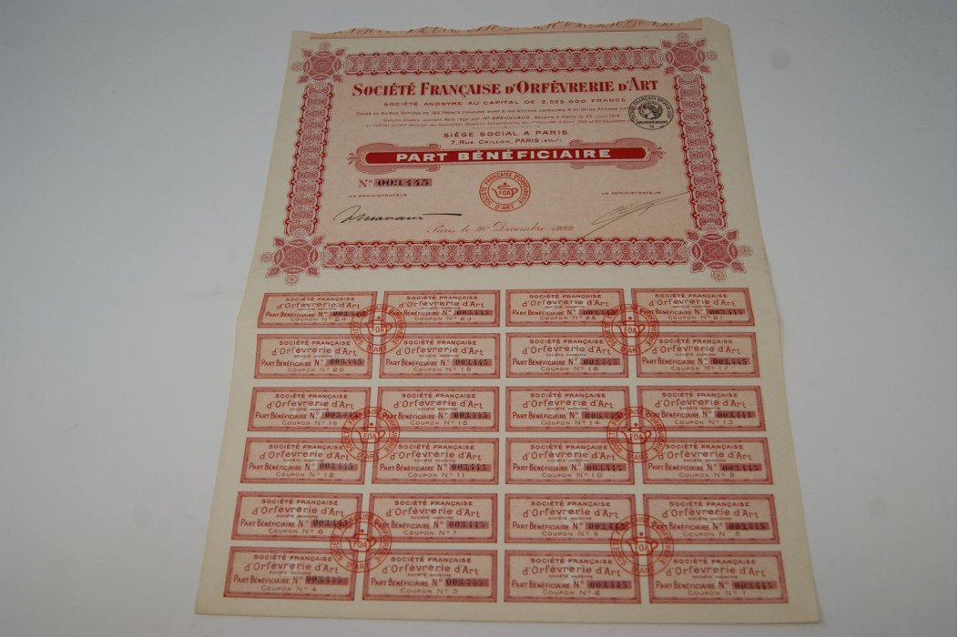 Société française d'orfèvrerie d'Art