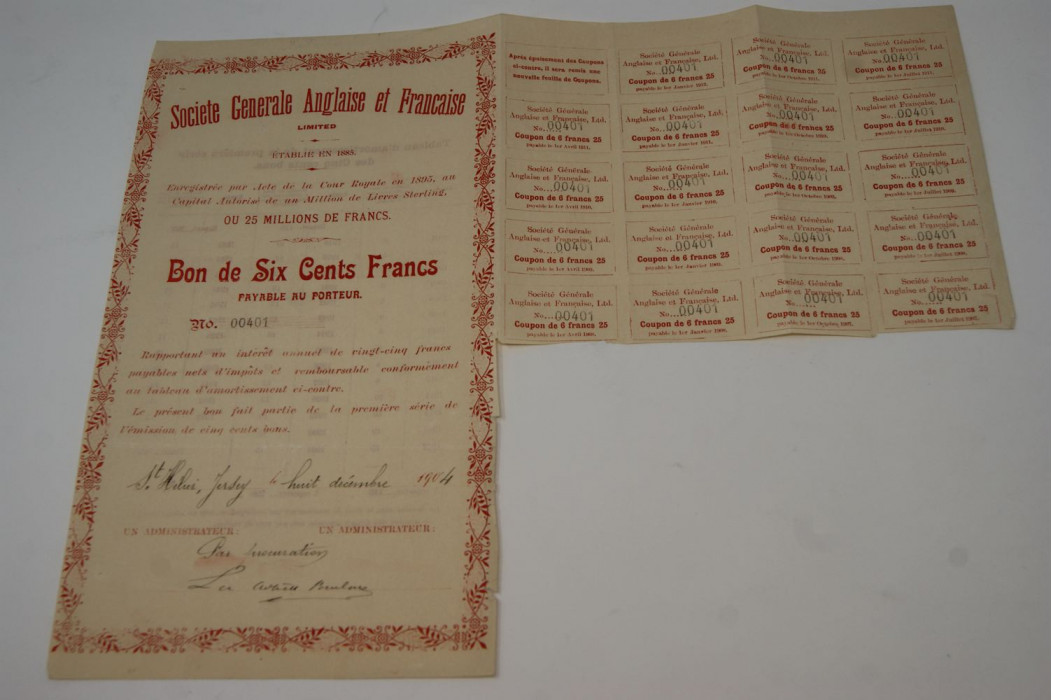 Société générale anglaise et française