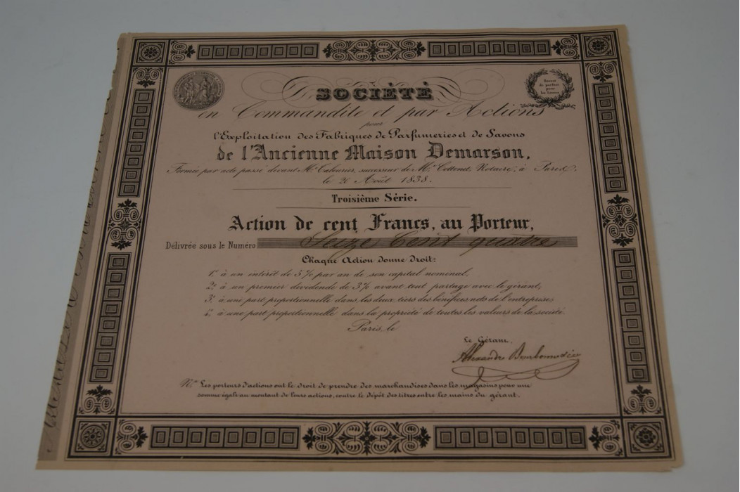 Société pour l'exploitation des fabriques de parfumeries et de savons de l'Ancienne Maison Demarson