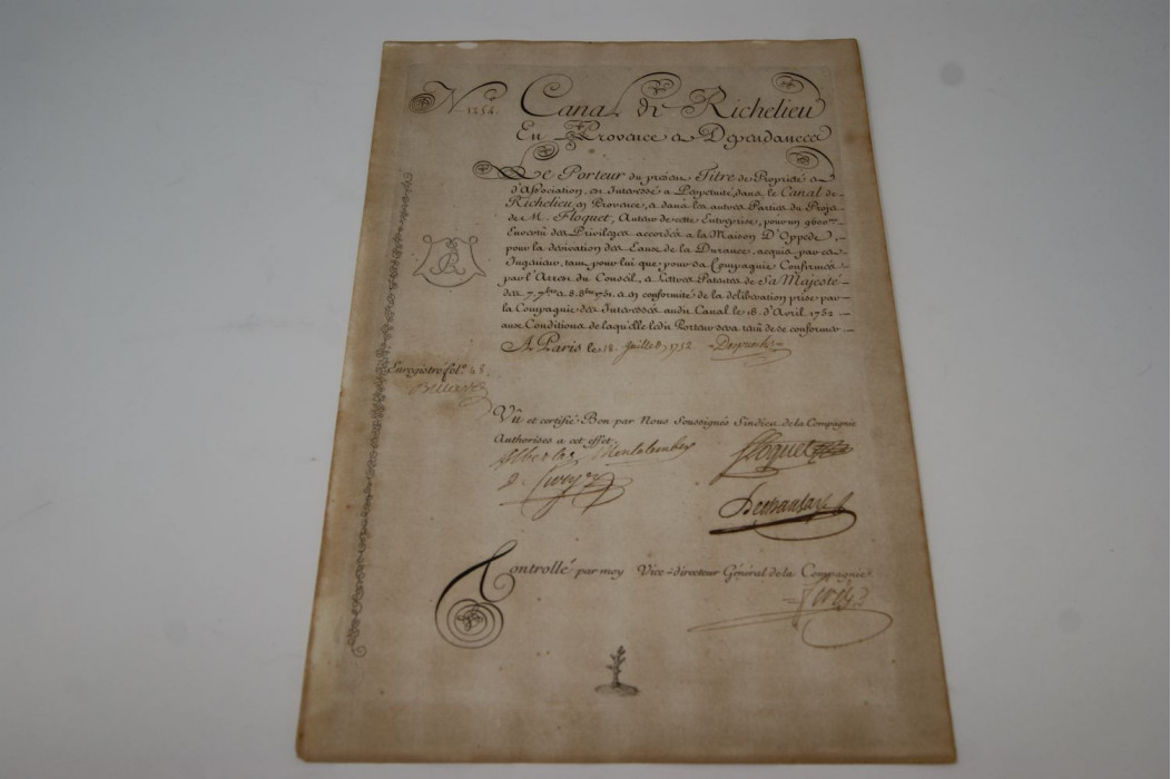 Canal de Richelieu en Provence et Dépendances